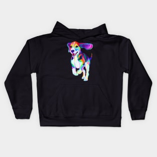 Colorful Beagle Kids Hoodie